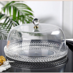 Akriilist Koogialus Kuppelkaanega Saia Serveerimisn&otilde;u Kaetud Hoidja 33X33X19cm