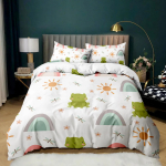 Multikas Konn Tekikoti Komplekt Heleroheline Multikas Konnad Armas Kiil Loom Voodipesukomplekt Lapsele &Uuml;heinimesevoodi Suurus Pol&uuml;ester Tekikott 135x200cm 2pcs