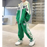 Lahe kevad-s&uuml;gis poiste riietus Lasteriided &Uuml;likond Trendikas veebipunane sotsiaalmeedia populaarne poiste stiil 170 roheline