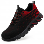 Turvajalatsid Meeste Naised Terasest varbaga saapad H&auml;vimatud t&ouml;&ouml;jalatsid Kerged, hingavad komposiitvarbad meestele 36