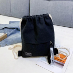 Uued naiste vabaaja l&otilde;uendist pingutusn&ouml;&ouml;ridega seljakott, meeste &uuml;hev&auml;rviline kirjamustriline kott, joonistusrihmad, suletav mood &otilde;uekott must