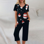 2-osalised komplektid naistele suvine l&uuml;hikeste varrukatega topp ja taskutega p&uuml;ksid. Pehmed treeningkomplektid XXL