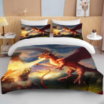 Vihane Tulelohe Laste tekikottide komplekt UK &Uuml;ksik Kahekohaline King US Kaksik T&auml;iskasvanu T&auml;ielik Kuninganna anime Voodipesu voodipesu komplekt EU single(135x200cm)
