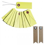 10 &eacute;tiquettes anis avec fil m&eacute;tal + 20 &eacute;tiquettes kraft Fanion