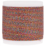 Fil &agrave; broder - RICO DESIGN - Arc-en-ciel Orange - 200 m - M&eacute;tallis&eacute; - Plusieurs coloris disponibles