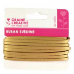 Lani&egrave;re cuir synth&eacute;tique 4,5 m Plat Dor&eacute;