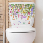 Erinevad rohelised taimed Lilled Seinakleebis Vannitoa WC Dekoratsioon Kleebised Elutoa Kapp Kodukaunistus Isekleepuv seinamaaling 1pcs