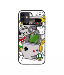Coque de t&eacute;l&eacute;phone - Maniacase - Iphone 11 - Souple - Silicone - Consoles Nintendo vintage must