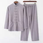 Meeste Kevad-Suvine Vabaaja &Uuml;hev&auml;rviline &Uuml;likond Hiina Hanbok Top + P&uuml;ksid 2-osaline Komplekt 5XL