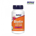 Now Foods Biotin 5000 60 capsules (2 months supply) Now Foods Biotin 5000 60 Capsules