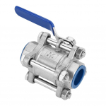 304 Roostevaba terasest kolmeosaline t&auml;isava sisekeermega kuulventiil 3/4 NPT 1000WOG