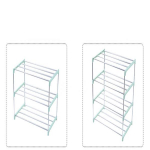 DIY kingariiul &Uuml;hiselamu majapidamises hoiukast Kingariiul Alumiiniumist vertikaalne jalatsiriiul roheline