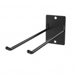 Seinale paigaldatav hoiurest 150 naela kandev&otilde;imega topeltkonksuga disain roostevastane kate Lihtne paigaldust&ouml;&ouml;riistad riidepuu must