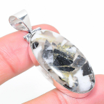 Copper Zebra Jasper Handmade 925 Sterling Silver Pendant 2.01 z7a14