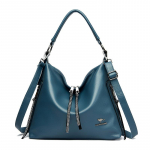 Naiste kott Crossbody kott Moodne &uuml;he &otilde;laga keskealine emakott Mitmekihiline naiste kott must