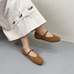 Johnature Mitmek&uuml;lgsed Retro Ehtsa Nahast Kingad &Uuml;mar Nina Pandlaga Rihm Pehme Tald Naiste Korterkingad 39 khaki