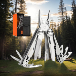 Turvalukuga multit&ouml;&ouml;riist, roostevabast terasest multit&ouml;&ouml;riista klambriga taskut&ouml;&ouml;riist, nailon&uuml;mbrisega kokkupandav multit&ouml;&ouml;riist