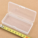 1 tk l&auml;bipaistev plastikust s&auml;ilituskarp kastmepudel puuviljakahvli s&auml;ilituskast t&uuml;hi s&auml;ilituskarp ehete ristk&uuml;likukujuline &uuml;mbris 102x45x18mm