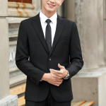 Slim Fit meeste Korea stiilis &uuml;likond &ndash; ideaalne peigmeheks, pulmadeks v&otilde;i &auml;ririieteks. 4XL must