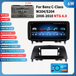 Ossuret 10.25 Carplay Android 13 Autoraadio Bluetooth Mercedes Benz W204/S204 C-klassile NTG 4.0 4.5 2008-2014 auto nutikad s&uuml;steemid multimeedia 6W 6G 64G