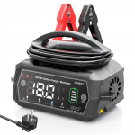 36V 48V Automaatne Akulaadija Golfik&auml;rudele 13A/18A Liitium LiFePO4 Pliiakudele 9-astmeline Automaatne Akulaadija EU Plug must