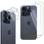 Verre Tremp&eacute; arri&egrave;re pour iPhone 15 PRO et Protection Cam&eacute;ra [Pack 2] Film Vitre Protection Phonillico&reg;