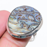 Abalone Shell Handmade 925 Sterling Silver Jewelry Ring Size 9 c9z20