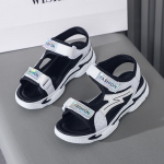 Suvised &uuml;likerged sandaalid Naiste spordisandaalid T&uuml;drukute kr&otilde;pskinnitusega sandaalid t&uuml;drukutele 35 must/valge