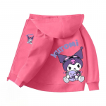 2025 MINISO Pehme ja armas Kuromi multikas anime perifeeria Poisid ja t&uuml;drukud Lukuga kapuutsiga dressipluusid S&uuml;gis ja talv Mood laste lukuga dressipluus 140 must