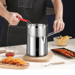 K&otilde;ik-&uuml;hes roostevabast terasest frit&uuml;&uuml;r majapidamises kasutamiseks, frit&uuml;&uuml;r, &otilde;lipritsev v&auml;ike frit&uuml;&uuml;r, friikartulite frit&uuml;&uuml;r One Size