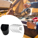 Bottle Mount Drink Holder Cup Stand with Tie Strap Easy to Install Multipurpose Water Cage