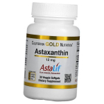 Astaaxanthin, puhas Islandi toode AstaLif, Astaxanthin 12, California Gold Nutrition 30 veg. geelkapslit (70427006) 30vsoftgels