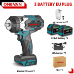 ONEVAN 2800N.M 2800W harjadeta elektriline l&ouml;&ouml;kmutriv&otilde;ti 1/2-tolline juhtmeta l&ouml;&ouml;kv&otilde;ti kruvikeeraja t&ouml;&ouml;riist Makita 18V aku jaoks 2*928VF Set B