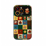 J&otilde;ulune piparkoogimehe kett, sobilik Apple 16 suure aknaga telefonikotile 15pro j&otilde;ulud 14 pehmest silikoonist kukkumiskindel X iPhone 16