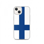 Coque pour iPhone - PIXELFORMA - iPhone 13 - Drapeau de la Finlande - Silikoonist supp - Design l&eacute;ger