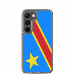 Coque T&eacute;l&eacute;phone &ndash; Samsung &ndash; Galaxy S23 Plus &ndash; Drapeau RDC &ndash; Supp &ndash; Mitmev&auml;rviline