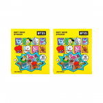 BT21 reljeefsed helbedega p&auml;evikukleebised &ndash; Comic Pop, 2 pakki (Ametlik BTS koost&ouml;&ouml;)