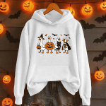 Naiste mood vabaaja pikkade varrukatega, tr&uuml;kitud &uuml;mmarguse kaelusega kapuutsiga taskutega s&auml;rk S