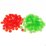200 Pieces Translucent Bingo Chip 3/4 Inch for Game Cards Red& without Number , Red, Green