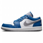 Air Jordan 1 Low True Blue Cement Meeste Tennised Tsemendihall Valge 553558-412 44