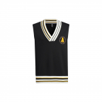 Adidas triibuline spordikootud vest unisex &uuml;ler&otilde;ivad must IJ6608 M