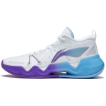 LiNing Blade 2 Madal Cyber Technology L&ouml;&ouml;gisummutus Libisemisvastane Kulumiskindel Toetus Meeste Korvpallijalatsid Valge Sinine Lilla ABAS039-11 43