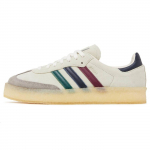 Ronnie Fieg x Clarks x adidas 8th Street Samba Kithmasi kollektsioon - Mitmev&auml;rviliste triipudega meeste tossud Kreemjas Valge Kollegiaalne Roheline IE4032 37⅓