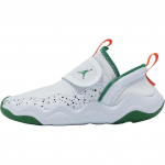Air Jordan 23/7 PS Hurricanes Laste tossud Valge Football-Grey Oranž-Blaze DQ9293-018 33.5