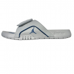 Air Jordan Hydro 4 Retro Sandaalid GS Military Blue Laste tossud Valge Beež Neutraalne Hall 532226-141 36