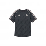 Adidas Originals X Real Madrid Teemaline &Uuml;mmarguse Kaelusega Vintage L&uuml;hikeste Varrukatega Jalgpallis&auml;rk Meeste Topid Tumehall JI9481 S