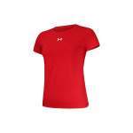 Under Armour Prinditud Logo Sportlik Niiskust Imav Kootud &Uuml;mmarguse Kaelusega L&uuml;hikeste Varrukatega T-s&auml;rk Naiste topid Punane 22500520-600 M red