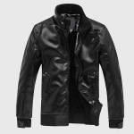 Meeste nahkjakid Meeste kaelusmantlid Meeste Mootorratta nahktagi vabaaja &otilde;hukesed br&auml;ndir&otilde;ivad PU-nahast mantlid meestele XXXL kerge kohvi v&auml;rv