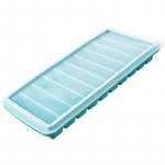 10 v&otilde;re pulgakujuline j&auml;&auml;vormide kandik kaanega Mittekleepuva silindriga j&auml;&auml;kastiga silikoonist j&auml;&auml;kuubiku kandiku vorm isetehtud tarretisega &scaron;okolaadivorm