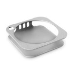 Mini 4 dokialus aluslauad Lauaarvuti kinnitus Metallist kinnitus Hoidik Klamber Lihtne juurdep&auml;&auml;s toitenuppudele Parem jahutus Mac Mini4 lauakorralduse jaoks h&otilde;be